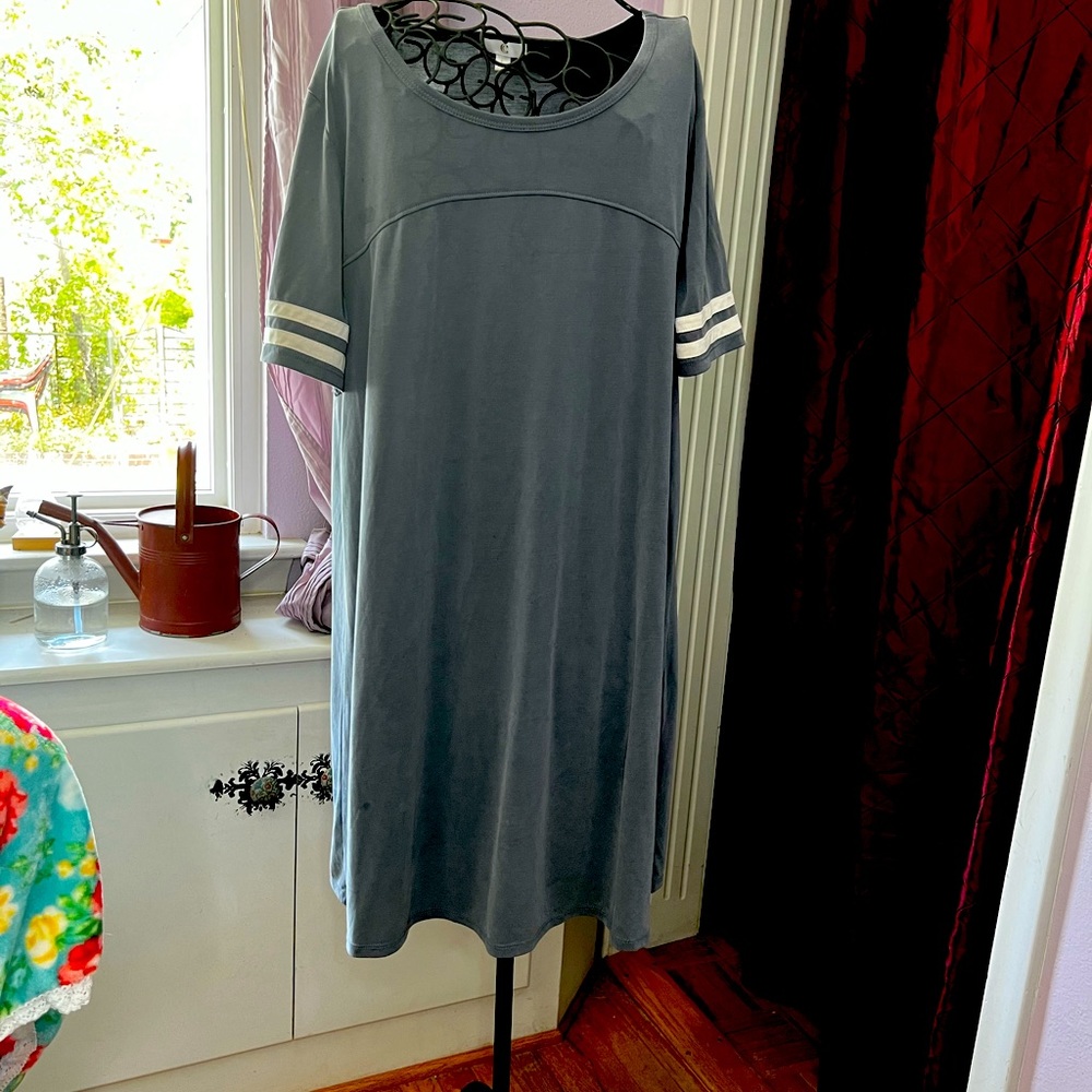 Charming Charlie Stripe Sleeve Shirt Dress